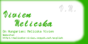 vivien melicska business card